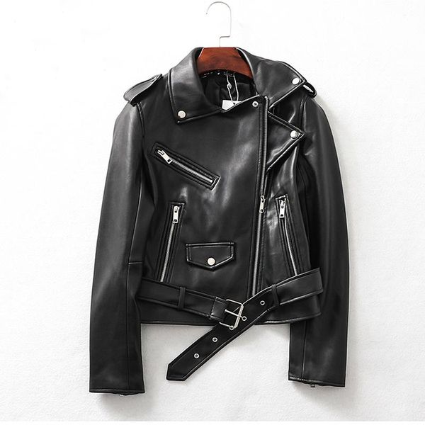 women's leather & faux fitaylor autumn spring black jacket women lapel short soft pu coat zipper moto biker belt outwear
women's leather & faux fitaylor autumn spring black jacket women lapel short soft pu coat zipper moto biker belt outwear