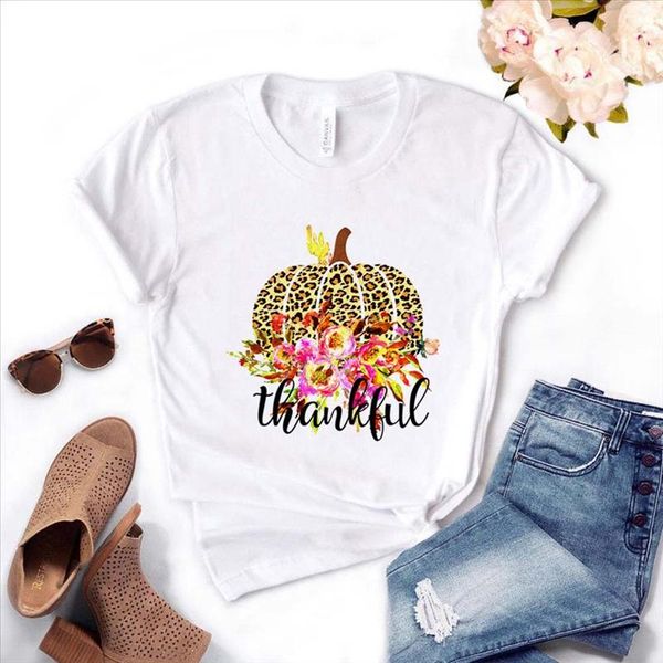 thankful pumpkin leopard floral women tshirt cotton casual funny t shirt gift for lady yong girl tee pm 55, White
thankful pumpkin leopard floral women tshirt cotton casual funny t shirt gift for lady yong girl tee pm 55, White