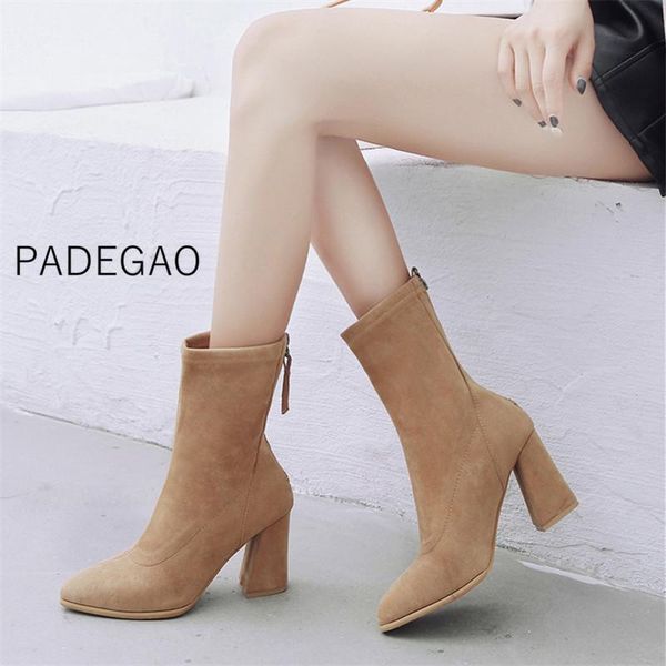 2021 fashion ankle zip basic pointed toe boots for women super high heel winter shoes, Black
2021 fashion ankle zip basic pointed toe boots for women super high heel winter shoes, Black