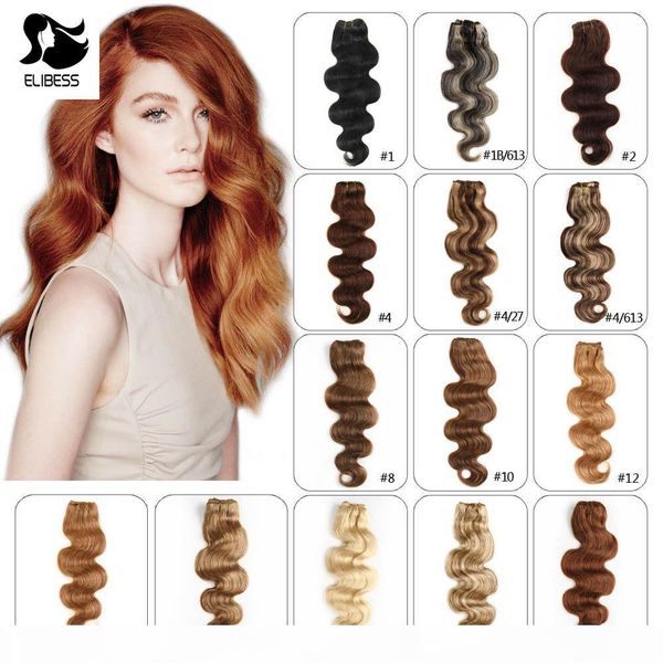 elibess hair -clip in human hair 100g 7pcs lot all colors available body wave clip in hair extensions, Black
elibess hair -clip in human hair 100g 7pcs lot all colors available body wave clip in hair extensions, Black