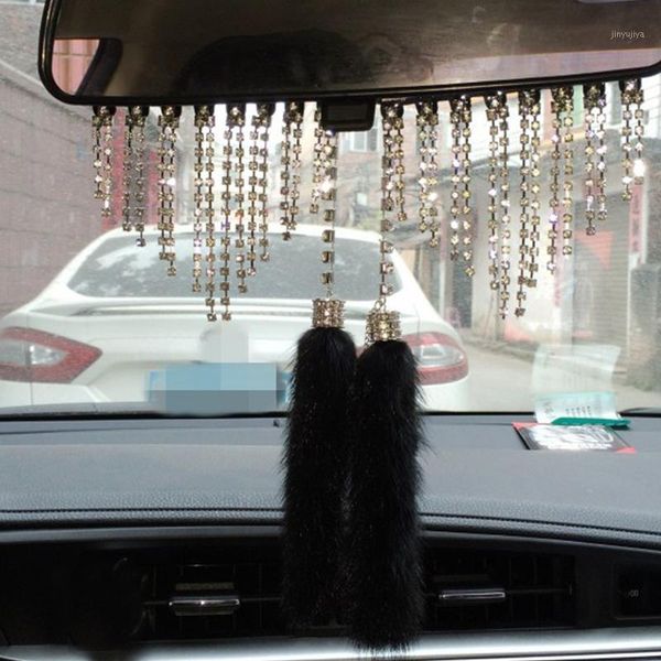 interior decorations car styling rearview mirror plush ornaments diamond pendant charm crystal gift1
interior decorations car styling rearview mirror plush ornaments diamond pendant charm crystal gift1