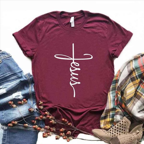 jesus cross print women tshirts cotton casual funny t shirt for lady christian yong girl tee hipster 6 color na 905, White
jesus cross print women tshirts cotton casual funny t shirt for lady christian yong girl tee hipster 6 color na 905, White