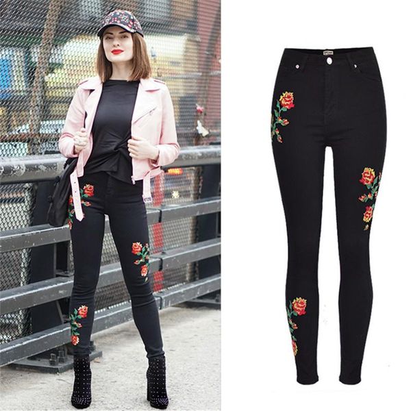 women's jeans eyes 2021 embroidery oversize vintage women pencil pants elasticity black high waist, Blue
women's jeans eyes 2021 embroidery oversize vintage women pencil pants elasticity black high waist, Blue