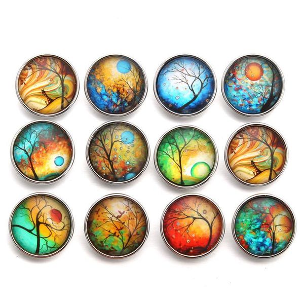 10pcs/lot fixed mixed printing tree pattern glass 18mm snap buttons diy findings fit handmade bracelet jllrjg 
10pcs/lot fixed mixed printing tree pattern glass 18mm snap buttons diy findings fit handmade bracelet jllrjg