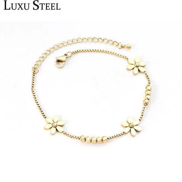 link, chain luxusteel 2021 gold color flower beaded box chains bracelets friends pulsera stainless steel link chirstmas, Black
link, chain luxusteel 2021 gold color flower beaded box chains bracelets friends pulsera stainless steel link chirstmas, Black