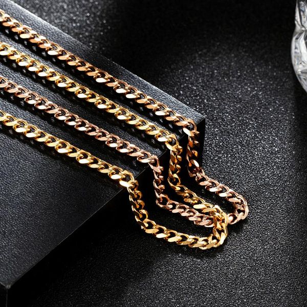 chains 4mm/6mm punk stainless steel necklace for women men gold color link chain chokers vintage necklaces jewelry gifts, Silver
chains 4mm/6mm punk stainless steel necklace for women men gold color link chain chokers vintage necklaces jewelry gifts, Silver