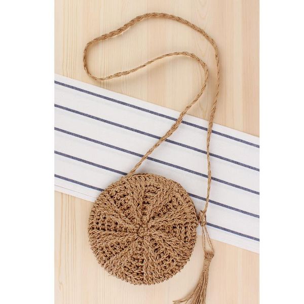 new simple round tassel women slung straw bag handmade shoulder woven bag summer beach
new simple round tassel women slung straw bag handmade shoulder woven bag summer beach