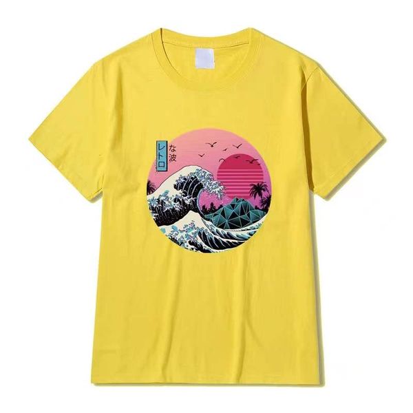 men's t-shirt cartoon ocean wave whale series comics series illustration sports breathable comfortable youth personalized clothing, White;black
men's t-shirt cartoon ocean wave whale series comics series illustration sports breathable comfortable youth personalized clothing, White;black