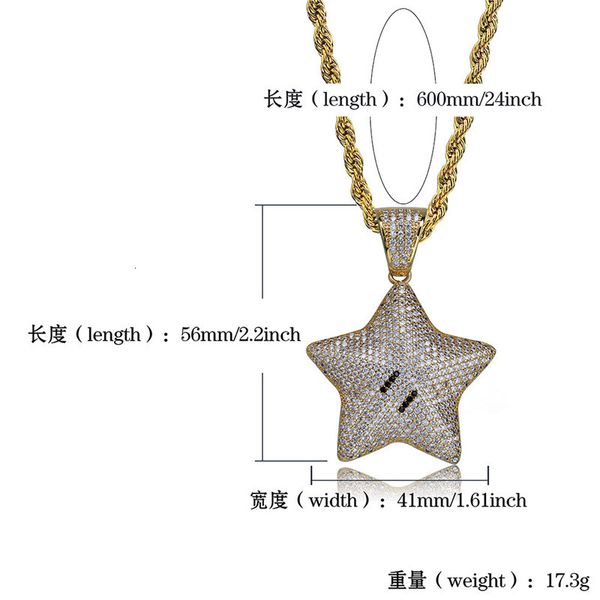 cartoon iced out gold silver color star pendant necklace charms for men cz hip hop jewelry gifts
cartoon iced out gold silver color star pendant necklace charms for men cz hip hop jewelry gifts