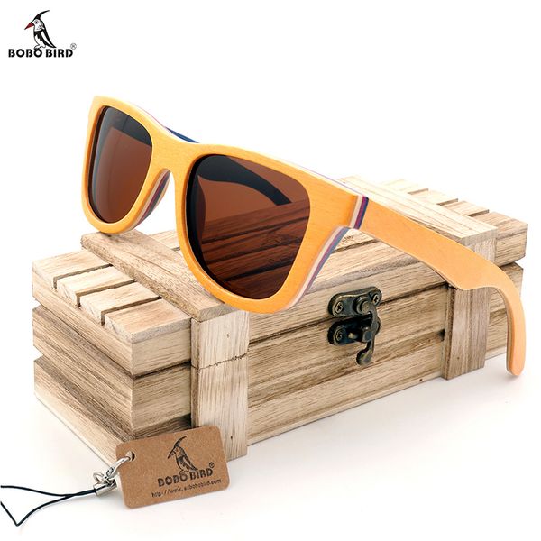 bobo bird wooden polarized oculos de sol men wood bamboo sunglasses in gift box dropshipping
bobo bird wooden polarized oculos de sol men wood bamboo sunglasses in gift box dropshipping