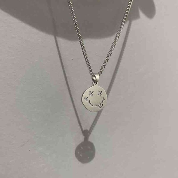 smile face necklace women chain figure pendant necklaces girl jewelry silver color trendy kpop zinc alloy collares
smile face necklace women chain figure pendant necklaces girl jewelry silver color trendy kpop zinc alloy collares