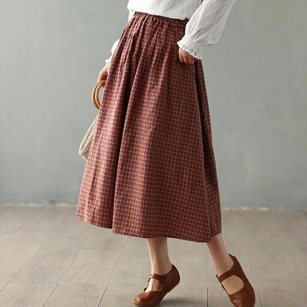 spring women retro plaid pockets elastic mid waist plus size skirt 2020 new loose comfortable 2 color all match skirt, Black
spring women retro plaid pockets elastic mid waist plus size skirt 2020 new loose comfortable 2 color all match skirt, Black