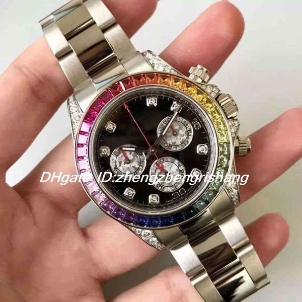 3 color quartz chronograph yellow gold sport watch cosmograph wristwatches mens 40mm full pave diamond 116595 116598 116599 men's watch, Slivery;brown
3 color quartz chronograph yellow gold sport watch cosmograph wristwatches mens 40mm full pave diamond 116595 116598 116599 men's watch, Slivery;brown