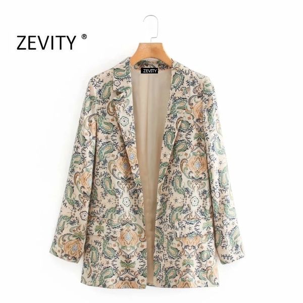 zevity new women vintage paisley flower print open stitching blazer office lady chic causal stylish outwear suits coat c537 y201026, White;black
zevity new women vintage paisley flower print open stitching blazer office lady chic causal stylish outwear suits coat c537 y201026, White;black