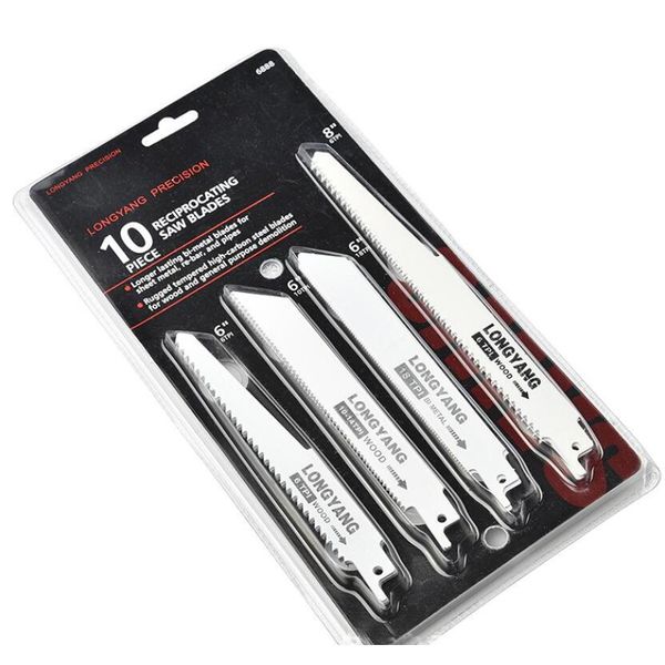 new 10pcs set saw blades metal cutting blades reciprocating saw blade set for wood pvc fibreboard cutting
new 10pcs set saw blades metal cutting blades reciprocating saw blade set for wood pvc fibreboard cutting
