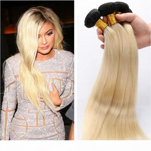 3pcs #1b #613 blonde dark root ombre silky straight peruvian two tone human hair weaving weft extensions grade 8a with dhl ing, Black
3pcs #1b #613 blonde dark root ombre silky straight peruvian two tone human hair weaving weft extensions grade 8a with dhl ing, Black