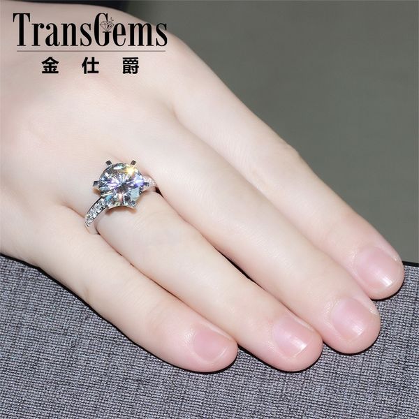 transgems 14k white gold 5 carat diameter 11mm f color moissanite engagement ring for women solitare with accents gifts y200620, Slivery;golden
transgems 14k white gold 5 carat diameter 11mm f color moissanite engagement ring for women solitare with accents gifts y200620, Slivery;golden