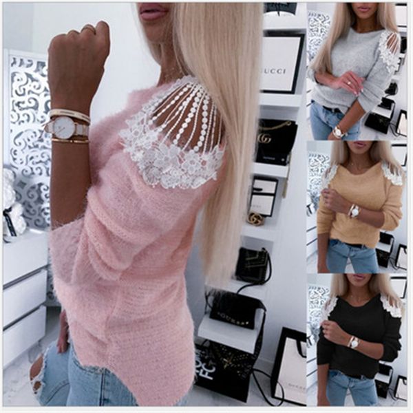 ladies lace hollow t-shirt fashion trend long sleeve round neck tees designer female spring new casual loose tshirts, White
ladies lace hollow t-shirt fashion trend long sleeve round neck tees designer female spring new casual loose tshirts, White