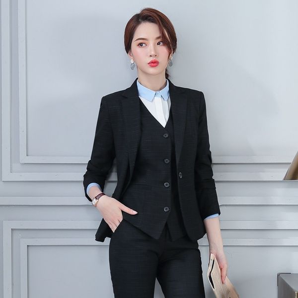 formal pant suits women blazer set office lady business work uniforms plaid jackets pants female trousers plus size 2019 q1215, White
formal pant suits women blazer set office lady business work uniforms plaid jackets pants female trousers plus size 2019 q1215, White