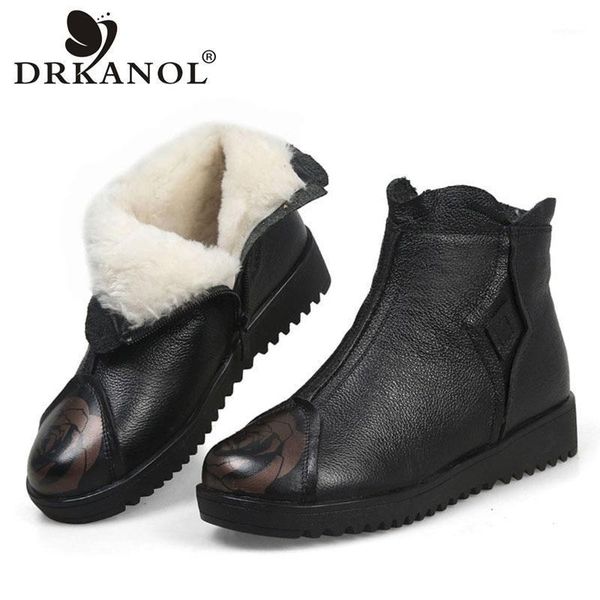 drkanol fashion women snow boots 2021 winter wool fur ankle boots genuine leather cotton mother warm shoes1, Black
drkanol fashion women snow boots 2021 winter wool fur ankle boots genuine leather cotton mother warm shoes1, Black