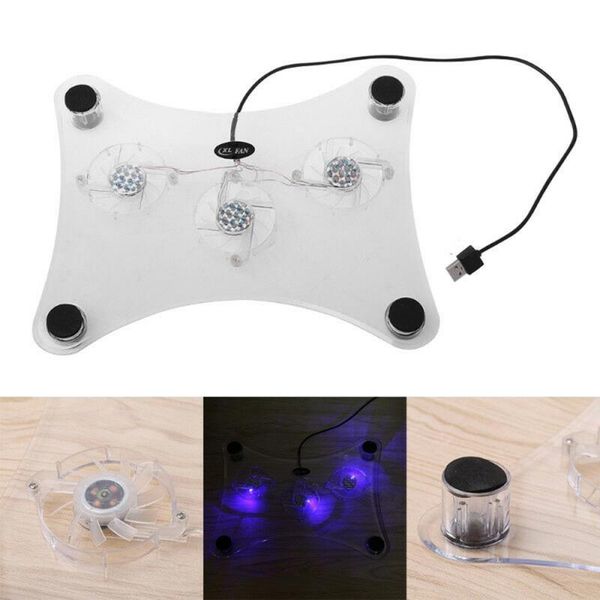 transparent 29x24x3 cm lapcooler 3 fans usb cooler cooling pad stand with blue led lights radiator for lappc notebook
transparent 29x24x3 cm lapcooler 3 fans usb cooler cooling pad stand with blue led lights radiator for lappc notebook