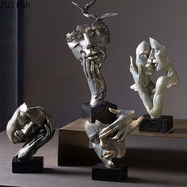 decorative objects & figurines european abstract face resin pendulum creative character head sculpture crafts office living room porch home
decorative objects & figurines european abstract face resin pendulum creative character head sculpture crafts office living room porch home