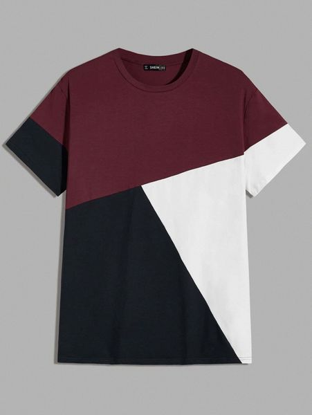 men color block tee 59zy#, White;black
men color block tee 59zy#, White;black