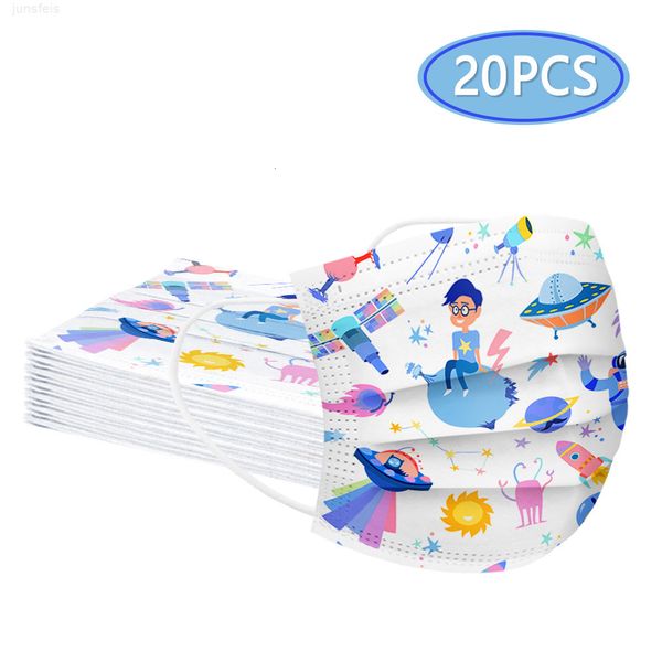 20pcs flying saucer space element pattern printing children's mask disposable face industrial 3ply ear loop
20pcs flying saucer space element pattern printing children's mask disposable face industrial 3ply ear loop