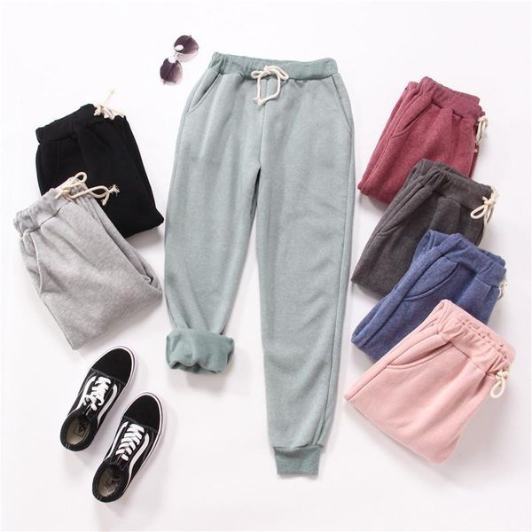 2019 autumn and winter thickening plus velvet pants harlan sports pants women loose fleece pants warm casual trousers, Black;white
2019 autumn and winter thickening plus velvet pants harlan sports pants women loose fleece pants warm casual trousers, Black;white