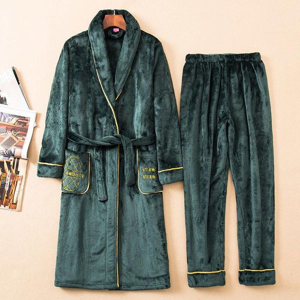 men's sleepwear men and women home clothes winter pajamas suit flannel set lady's robe pajama pant wear big size warm couple, Black;brown
men's sleepwear men and women home clothes winter pajamas suit flannel set lady's robe pajama pant wear big size warm couple, Black;brown