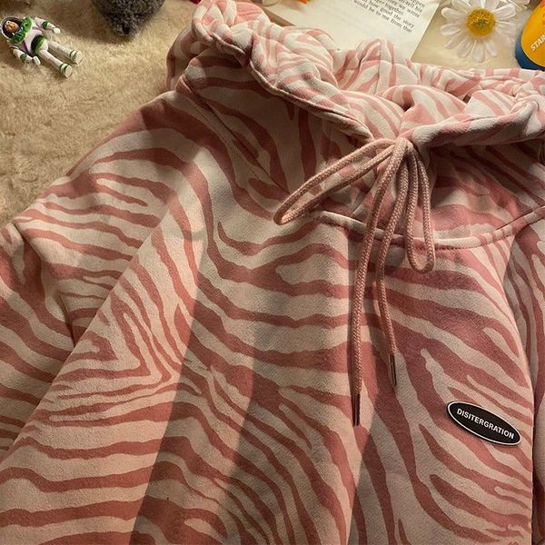 guochao brand zebra print hooded plush sweater for men women autumn and winter new korean loose student couple coat, Black
guochao brand zebra print hooded plush sweater for men women autumn and winter new korean loose student couple coat, Black