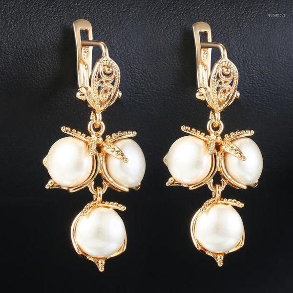 davieslee white pearl dangle earrings for women leaf beaded 585 rose gold filled womens earring fashion jewelry gifts dge1101, Silver
davieslee white pearl dangle earrings for women leaf beaded 585 rose gold filled womens earring fashion jewelry gifts dge1101, Silver