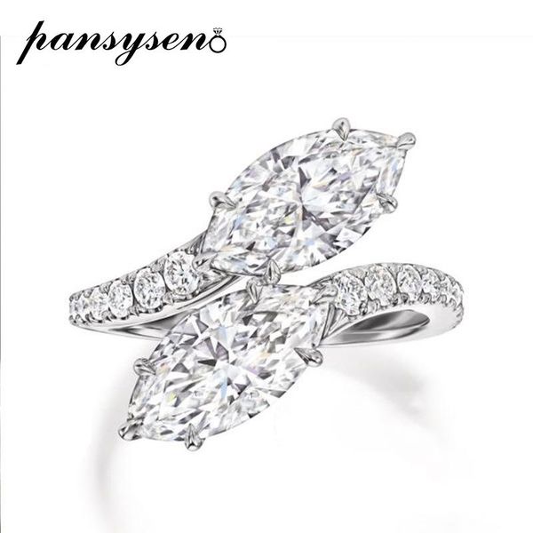 cluster rings pansysen 100% 925 sterling silver marquise created moissanite diamond wedding engagement ring women fine jewelry drop, Golden;silver
cluster rings pansysen 100% 925 sterling silver marquise created moissanite diamond wedding engagement ring women fine jewelry drop, Golden;silver