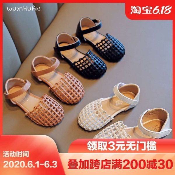 new girls' sandals soft soled knitted baotou sho for children in summer 2020aq06, Black;red
new girls' sandals soft soled knitted baotou sho for children in summer 2020aq06, Black;red