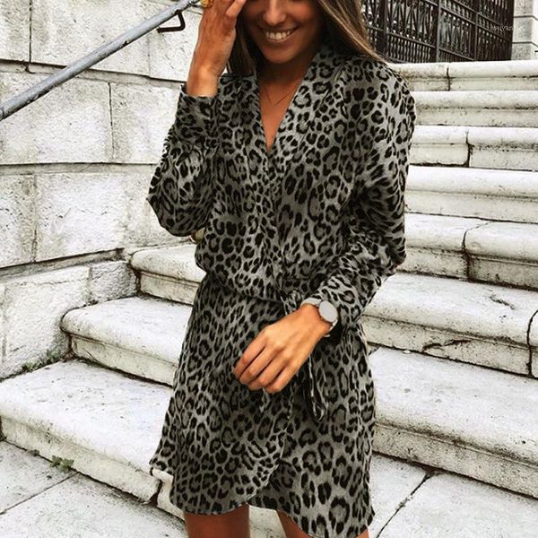 ladies vintage leopard print deep v-neck long sleeve plus size mini dress1, Black;gray
ladies vintage leopard print deep v-neck long sleeve plus size mini dress1, Black;gray