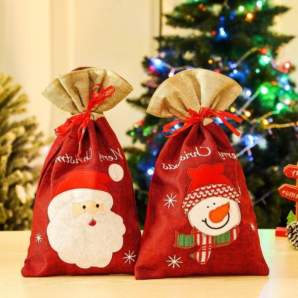 christmas santa gift bag santa claus snowman sack candy apple storage bag packs linen christmas drawstring gift bags wholesale
christmas santa gift bag santa claus snowman sack candy apple storage bag packs linen christmas drawstring gift bags wholesale