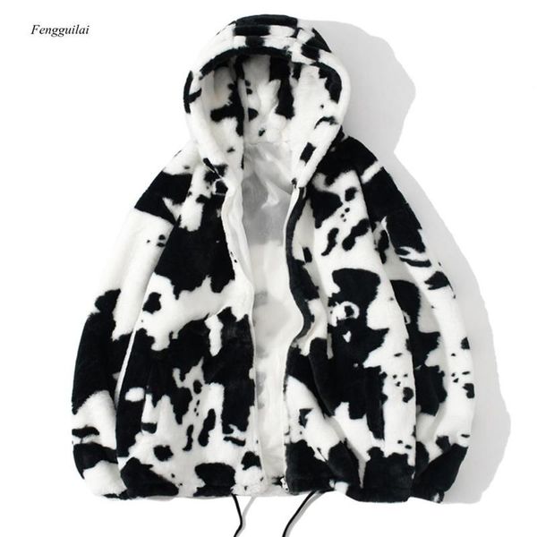 men's jackets men street wear cow print zipper cardigan hooded coats autumn winter harajuku loose couple coat outwear hoodie lambswool, Black;brown
men's jackets men street wear cow print zipper cardigan hooded coats autumn winter harajuku loose couple coat outwear hoodie lambswool, Black;brown