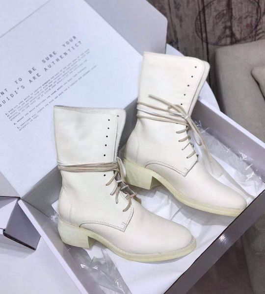 designer womens boots luxury white rope decorated leather round head lace-up low heel with box size 35-40, Black
designer womens boots luxury white rope decorated leather round head lace-up low heel with box size 35-40, Black