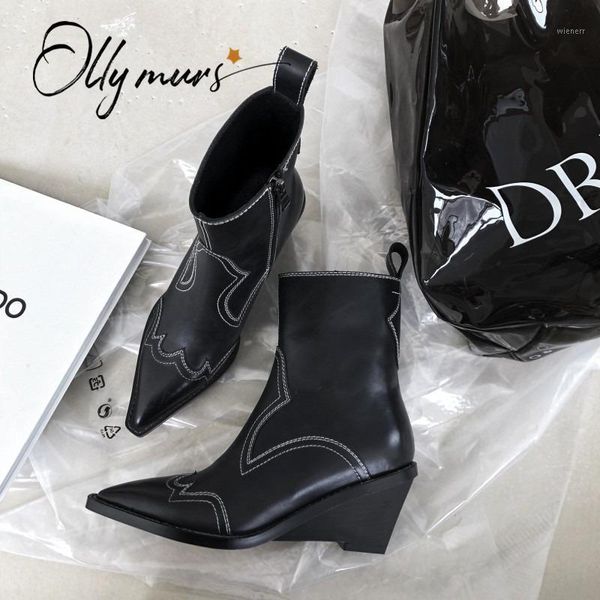 ollymurs new fashion style black women ankle boots pointed toe side zip chunky high heel women autumn winter boots shoes woman1
ollymurs new fashion style black women ankle boots pointed toe side zip chunky high heel women autumn winter boots shoes woman1