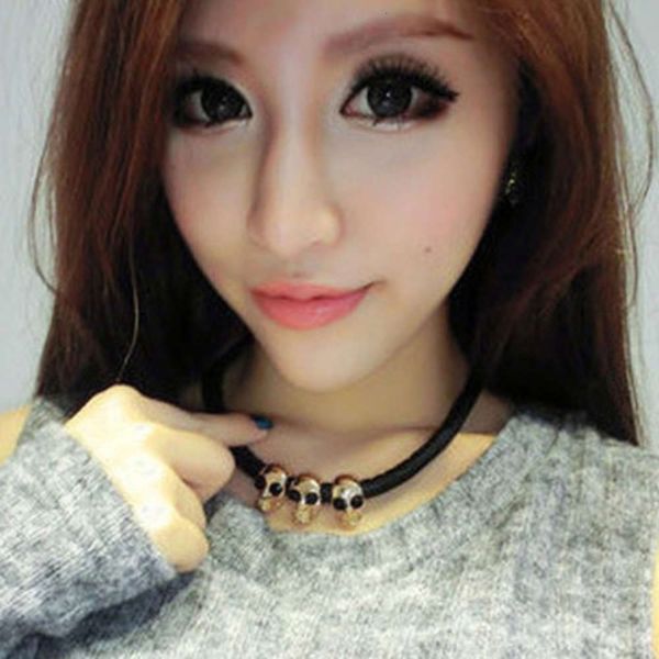 personality jewelry new lady skull exaggerates scalp rope decoration necklace clavicle chain, Silver
personality jewelry new lady skull exaggerates scalp rope decoration necklace clavicle chain, Silver