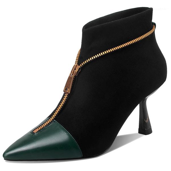 dress shoes autuspin winter ankle pumps 2021 autumn est zipper stretch fabric boots mixed colors thin heels lady party wedding prom shoes1, Black
dress shoes autuspin winter ankle pumps 2021 autumn est zipper stretch fabric boots mixed colors thin heels lady party wedding prom shoes1, Black