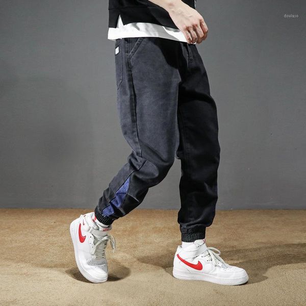 japanese style fashion men jeans loose fit spliced designer cargo pants slack bottom harem jeans streetwear hip hop men1, Blue
japanese style fashion men jeans loose fit spliced designer cargo pants slack bottom harem jeans streetwear hip hop men1, Blue
