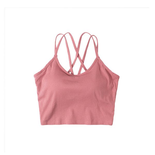 2021 new women tank female underwear seamless cotton crop lingerie femme strap chest pad push up camisole 4gsa, Black;white
2021 new women tank female underwear seamless cotton crop lingerie femme strap chest pad push up camisole 4gsa, Black;white