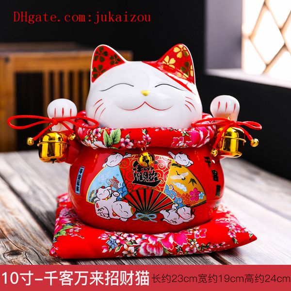 10 inch ceramic japan eight real money lucky cat ceramic ornament cute fat happy maneki neko piggy bank for home decor toy gift d1036, Black
10 inch ceramic japan eight real money lucky cat ceramic ornament cute fat happy maneki neko piggy bank for home decor toy gift d1036, Black