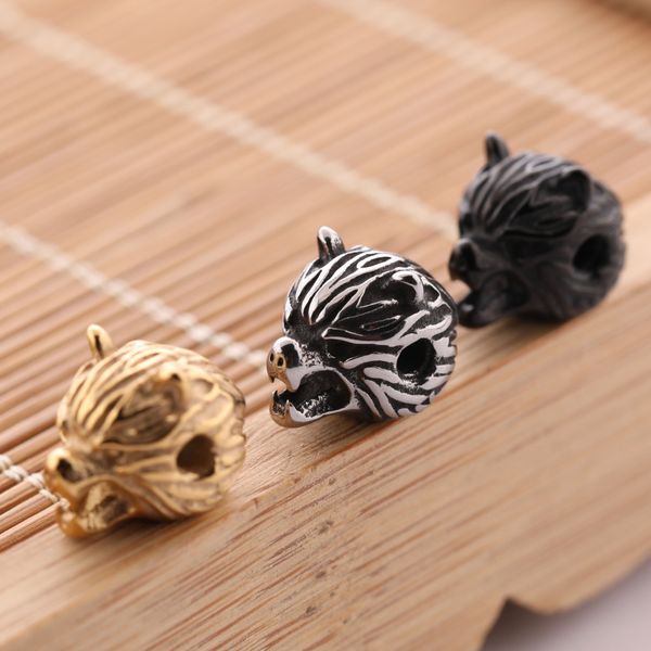 cool men and womens diy bracelet charms silver/gold/black stainless steel tiger head charm, Bronze;silver
cool men and womens diy bracelet charms silver/gold/black stainless steel tiger head charm, Bronze;silver
