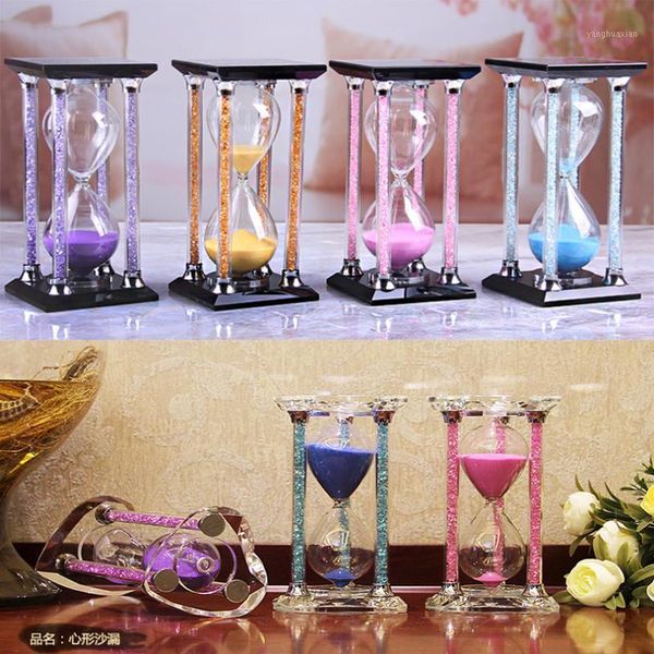 other clocks & accessories crystal hourglass timer 30/60 minutes time decoration children students creative personality birthday gift glass
other clocks & accessories crystal hourglass timer 30/60 minutes time decoration children students creative personality birthday gift glass