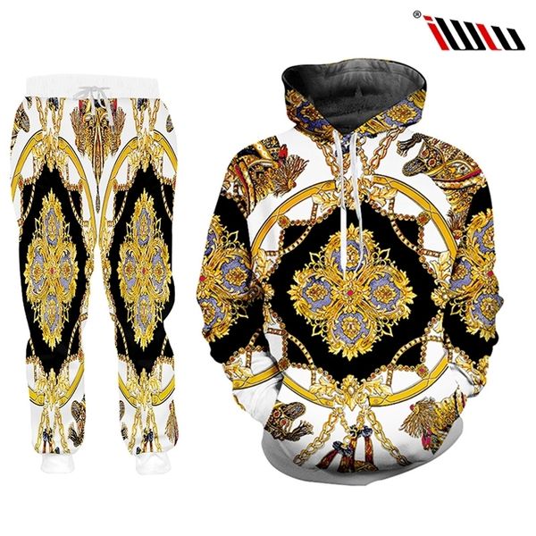 ujwi luxury golden 3d print men's winter jackets suit sports button t-shirt pants 2 piece outfits tracksuit men/women set, Gray
ujwi luxury golden 3d print men's winter jackets suit sports button t-shirt pants 2 piece outfits tracksuit men/women set, Gray