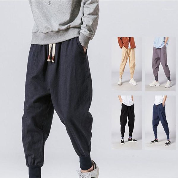 men harem pants japanese casual cotton linen trouser man jogger pants chinese baggy1, Black
men harem pants japanese casual cotton linen trouser man jogger pants chinese baggy1, Black