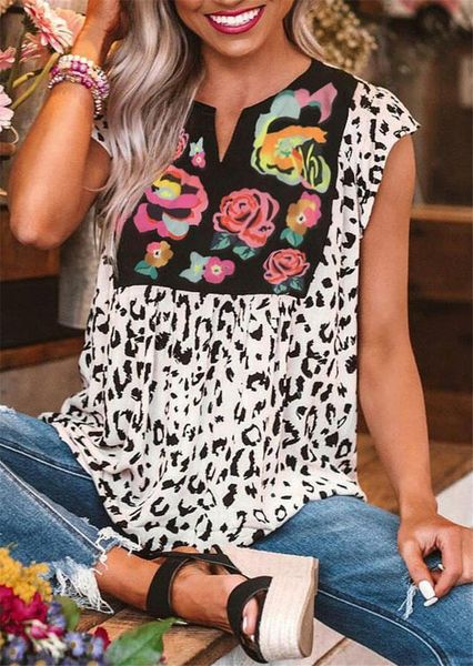 leopard patchwork short sleeve tee shirts women flowers print casual t-shirt summer v-neck tee 2020 top, White
leopard patchwork short sleeve tee shirts women flowers print casual t-shirt summer v-neck tee 2020 top, White