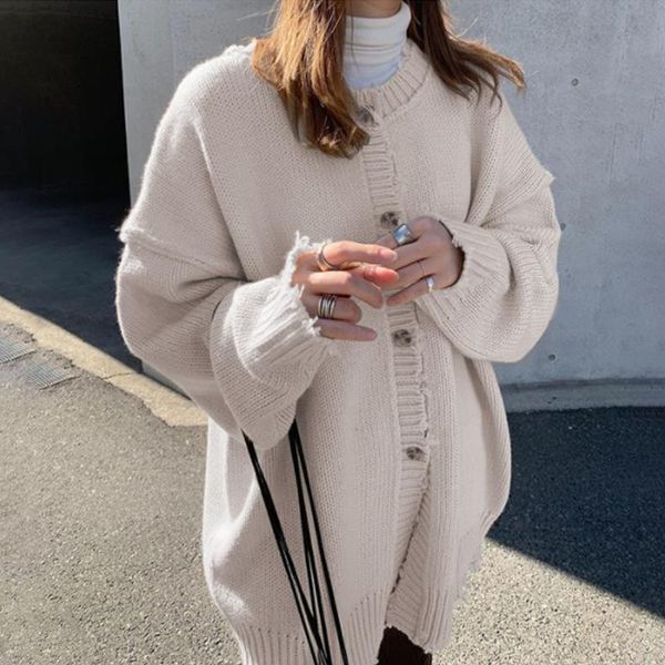 bellaza autumn spring sweater women cardigan single-breasted solid color o neck long sleeve knitted cardigan girls japan style, White
bellaza autumn spring sweater women cardigan single-breasted solid color o neck long sleeve knitted cardigan girls japan style, White